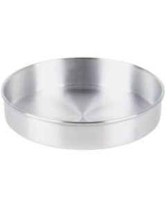 Hoffman Round Aluminum Cake/Pizza Pans, 12in x 2in, Pack Of 6 Pans