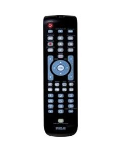 RCA RCRN03BR Universal Remote Control - For TV, Satellite Box, Cable Box, DVD Player, VCR - Alkaline - Black