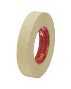 3M 2393 Masking Tape, 3in Core, 1in x 180ft, Tan, Pack Of 36