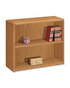 HON 10700 Series Prestigious Laminate 2-Shelf Bookcase, Harvest Cherry