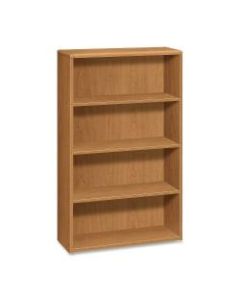 HON 10700 Series Prestigious Laminate 4-Shelf Bookcase, Harvest Cherry