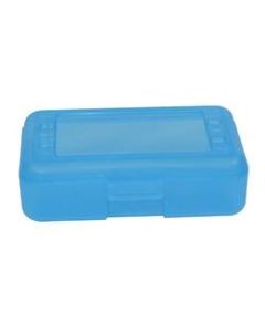 Romanoff Products Pencil Boxes, 8 1/2inH x 5 1/2inW x 2 1/2inD, Blueberry, Pack Of 12