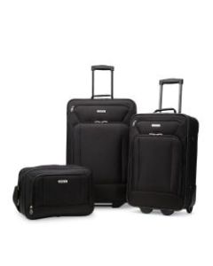 American Tourister Fieldbrook XLT Polyester 3-Piece Luggage Set, Black