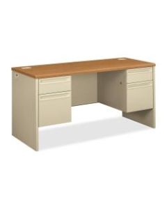 HON38000 Series Kneespace Credenza, Harvest/Putty
