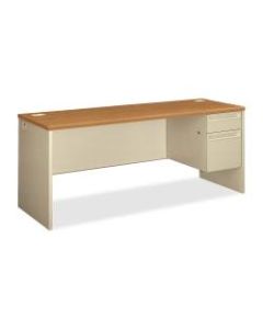 HON38000 Series Right-Pedestal Credenza With Lock, Harvest/Putty