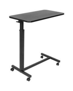 Mount-It MI-7987 Overbed Table With Wheels, 24inH x 24inW x 16inD, Black