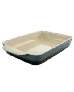 Crock-Pot Artisan Stoneware Bake Pan, 5.6 Quart, Blue