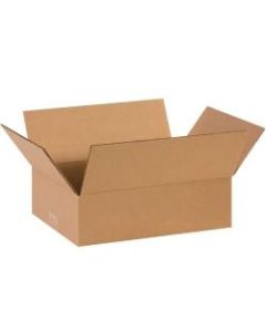 Office Depot Brand Flat Corrugated Boxes, 13in x 9in x 4in, Kraft, Pack Of 25 Boxes