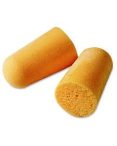 3M 1100 Uncorded Foam Earplugs - Smooth Surface, Uncorded, Comfortable, Dirt Resistant, Hypoallergenic, Disposable - Noise Protection - Polyurethane - Orange - 200 / Box