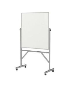 Ghent Reversible Magnetic Dry-Erase Whiteboard, 36in x 48in, Aluminum Frame With Silver Finish