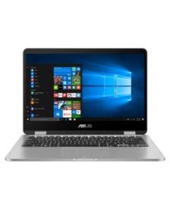 ASUS VivoBook Flip 14 2-In-1 Laptop, 14in Screen, Intel Celeron, 4GB Memory, 64GB eMMC Storage, Windows 10 Home in S Mode, Light Grey, J401MA-OS04T