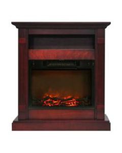 Cambridge Sienna Fireplace Mantel with Electronic Fireplace Insert - Indoor - Freestanding