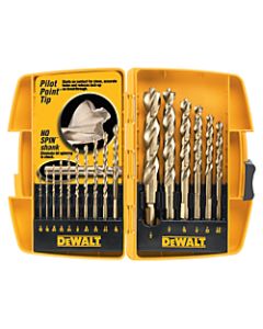 DeWalt Pilot Point Gold Ferrous Oxide Drill Bit Set, 16-Bits