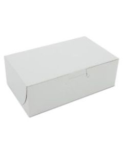 SCT Bakery Boxes, 2 1/8in x 6 1/4in x 3 3/4in, White, Pack Of 250