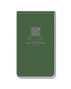Rite in the Rain All-Weather Spiral Notebooks, Golf, 3-1/2in x 6in, 48 Pages (24 Sheets), Green, Pack Of 6 Notebooks