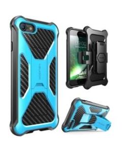 i-Blason Transformer Carrying Case (Holster) Apple iPhone 8 Smartphone - Blue - Impact Resistant Exterior, Shock Absorbing Interior - Polycarbonate - Holster, Belt Clip