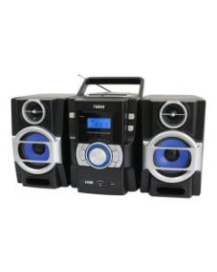 Naxa NPB-429 Mini Hi-Fi System - 16 W RMS - iPod Supported - Black - CD Player - 1 Disc(s) - FM - 2 Speaker(s) - CD-DA, MP3 - USB - Remote Control