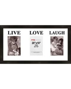PTM Images Photo Frame, Live, Love, Laugh, 22inH x 1 1/4inW x 12inD, Black