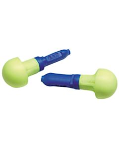 E-A-R Push-Ins Foam Earplug, Polyurethane, Blue/Yellow ,Uncorded