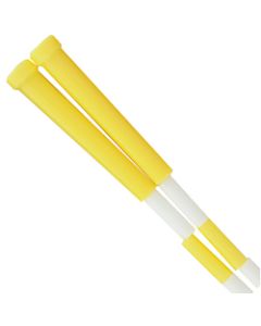 Champion Sports Plastic Segmented Jump Rope, 8ft, Yellow/White