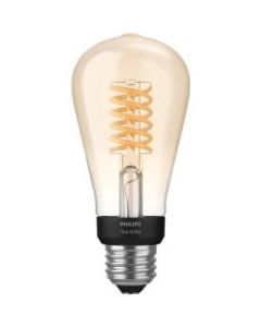 Philips 1-Pack ST19 E26 Filament Edison - 7 W - 120 V AC - 530 lm - ST19 Size - Warm White Light Color - E26 Base - 15000 Hour - 3320.3 deg.F (1826.8 deg.C) Color Temperature - 80 CRI