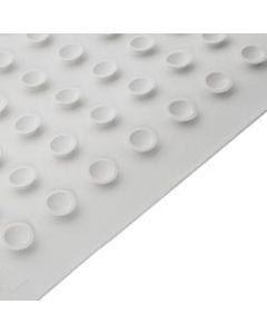 Rubbermaid Bath Mats, 14in x 22 1/2in, White, Pack Of 12 Mats