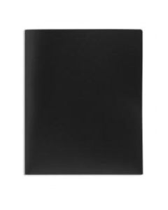 Office Depot Brand 2-Pocket Poly Folder, Letter Size, Black