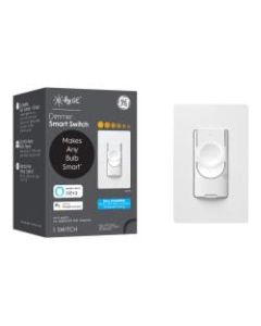 C by GE On/Off Dimmer No Neutral Smart Light Switch, White