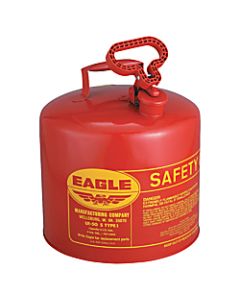 Eagle Type I Safety Can For Flammables, 5 Gallon, Yellow