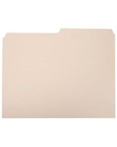 SKILCRAFT File Folders, 1/2 Cut, Letter Size, 30% Recycled, Manila, Pack Of 100 (AbilityOne 7530-00-281-5945)