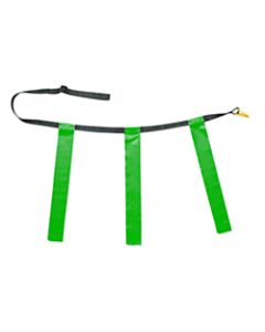 Champion Sports Adult Triple Flag Football Belts, Green/Yellow, Pack Of 12