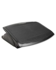 Lorell Ergonomic Rocking Footrest - Comfortable, Sturdy - Black