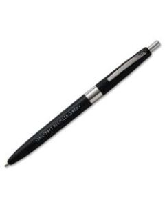 SKILCRAFT AbilityOne Retractable Ballpoint Pens, Fine Point, 30% Recycled, Black Ink, Box Of 12 Pens