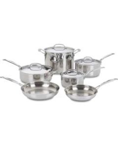 Cuisinart Chef’s Classic 10-Piece Non-Stick Cookware Set, Silver