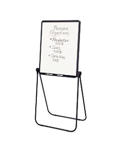 Quartet Ultima Easel, Whiteboard/Flipchart, 27in x 34in, Reversible, Black Frame