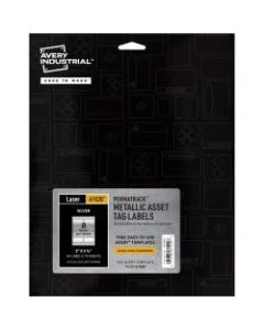 Avery PermaTrack Asset Tag Label - Permanent Adhesive - Rectangle - Laser - Silver - Film - 8 / Sheet - 8 Total Sheets - 64 Total Label(s) - 5