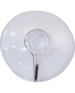 Advantus Metal Hook Suction Cup - for Glass, Tile, Metal, Kitchen, Classroom, Office - Metal - Clear - 25 / Box