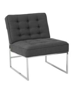 Ave Six Anthony Guest Chair, Klein Charcoal/Chrome