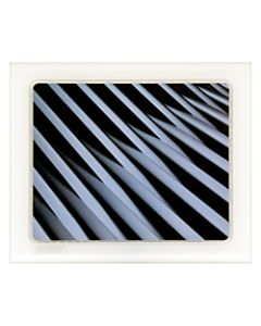 Allsop Cupertino Mouse Pad, 9in x 10.75in, Crossover, Black/White