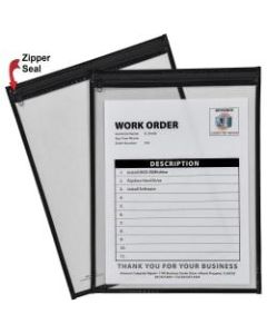 C-Line Super-heavyweight Shop Ticket Holder - 12in x 9in x 14in - Vinyl - 15 / Box - Black
