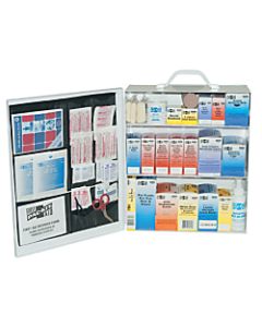 3-Shelf Industrial First Aid Station, Steel, Wall Mount