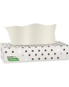 Cascades PRO Perform Flat Box Facial Tissue - 2 Ply - 7.30in x 8.10in - Latte - Soft, Eco-friendly - For Restroom, Office - 100 Per Box - 30 / Carton