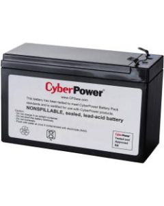 CyberPower RB1270B Replacement Battery Cartridge - 1 X 12 V / 7.2 Ah Sealed Lead-Acid Battery, 18MO Warranty