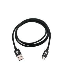 IOGEAR Charge & Sync Flip Pro, Reversible USB to Reversible Micro USB Cable (3.3ft/1m) - First End: 1 x Type A Male USB - Second End: 1 x Male Micro USB - Black