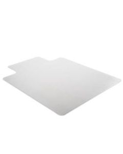 Realspace SuperMat Chair Mat, Medium Pile Carpet, 36in x 48in, w/Lip, Clear, Pack Of 25 Chair Mats