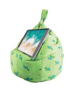 Planet Buddies Milo the Turtle Tablet Cushion Stand - Up to 12.9in Screen Support - Polyester - Green, Blue