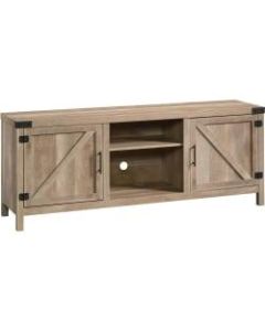 Sauder Bridge Acre Credenza For 65in TV, 24inH x 62inW x 15-1/2inD, Lintel Oak
