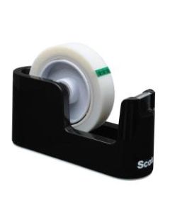 Scotch Tape Dispenser, 3in to 1in Core, Black