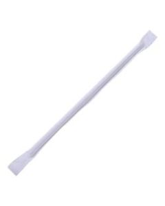 Genuine Joe Wrapped Paper Straws, White, Box Of 500