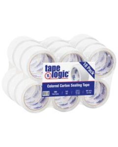 Tape Logic Carton-Sealing Tape, 3in Core, 2in x 55 Yd., White, Pack Of 18